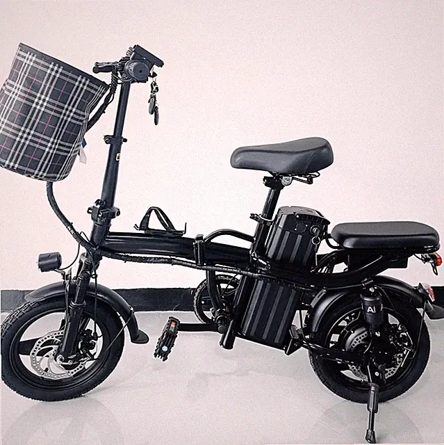 14 inch Hybrid Foldable Electric Bike 400W - 15.6 mph, 15-50 miles Range