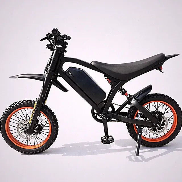 1500W Electric Bike 31MPH 48V 18Ah Battery 50Mi Range 14" Tire Triple suspension