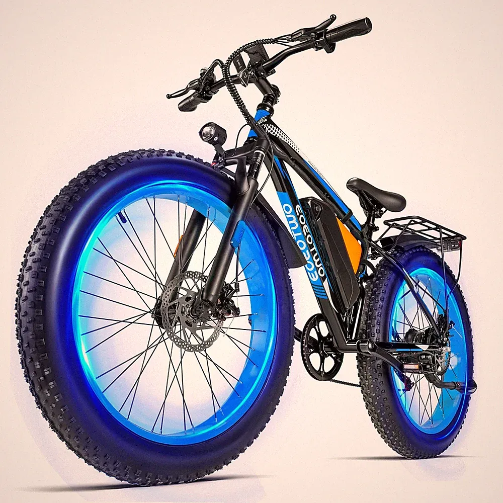 1500W Electric Mountain Bike for Adults 30MPH 48V 20AH 70Miles 26"Fat Tire Ebike