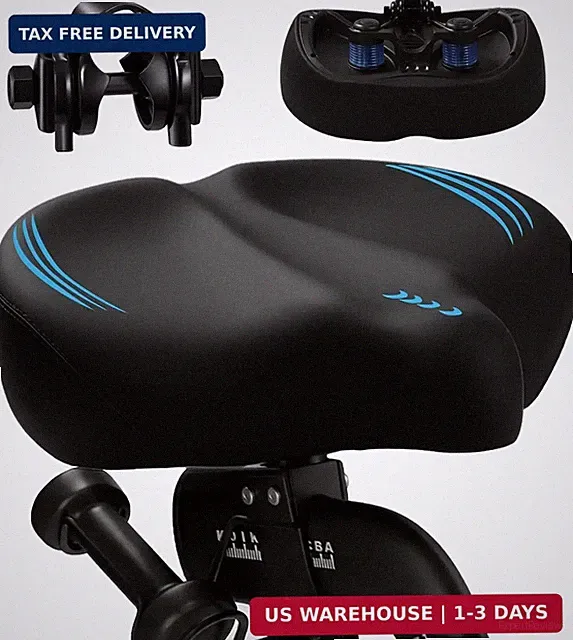 2026 New Ultra-Wide Oversized Bike Seat Cushion for Men & Women, Comfort Memory