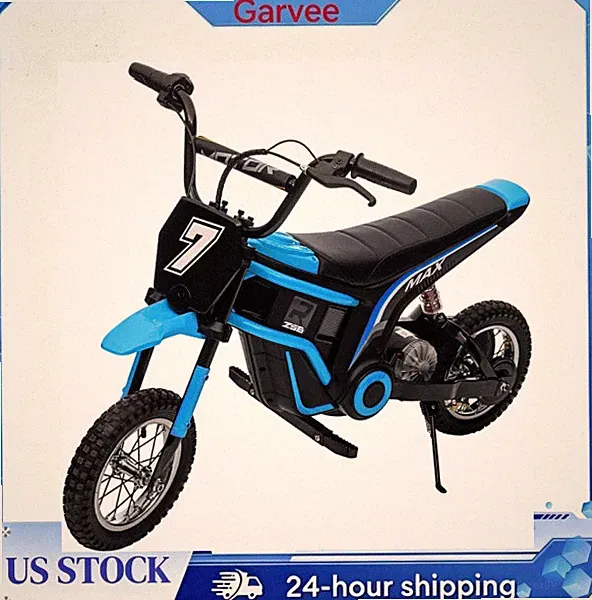 ❤️24V Kids Electric Motorcycle with Shock-Absorbing Design,3 Speed Modes Up to 1