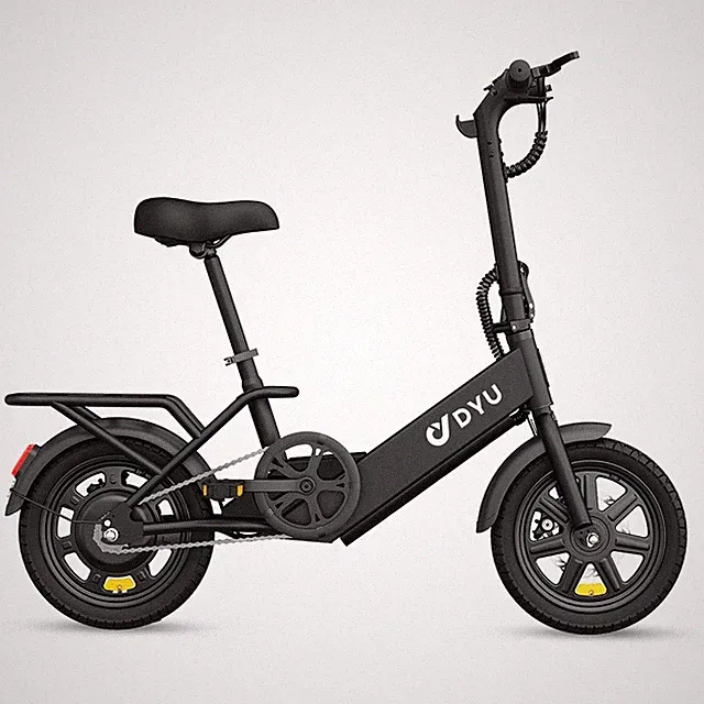 DYU 14" Folding Electric Bike for Adults, 350W 36V/7.8AH Battery