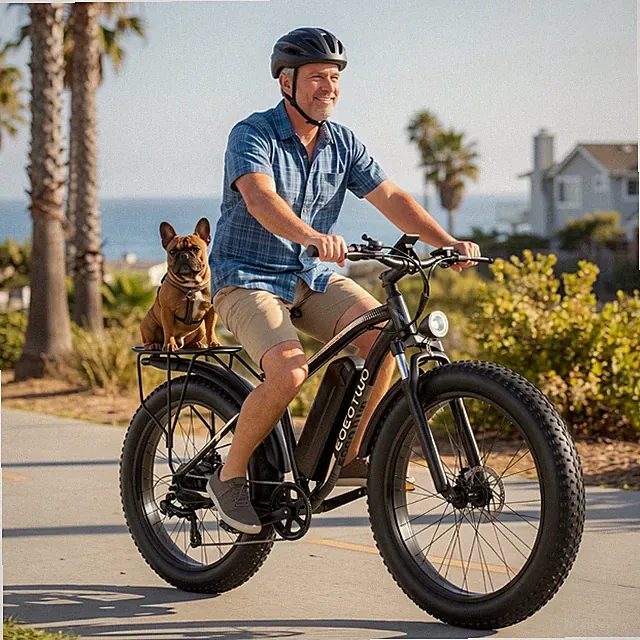 Electric Bike for Adults 1500W 34MPH 60Miles 26" Fat Tire Mountain Bicycle UL