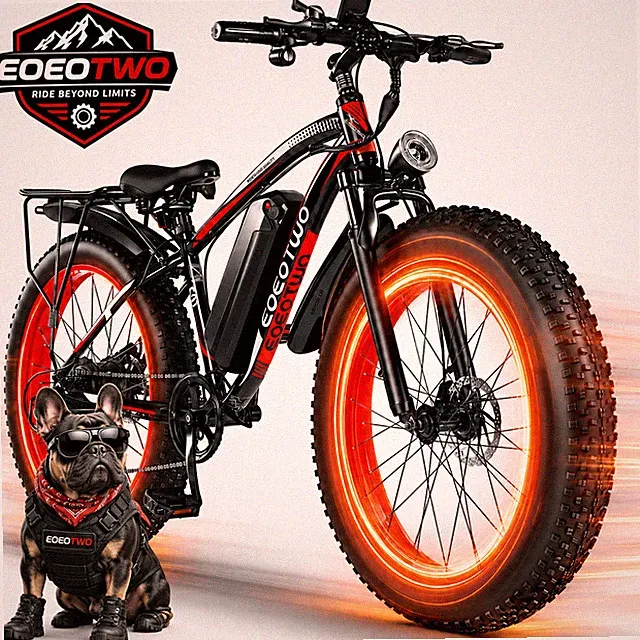 Electric Bikes for Adults 1500W 34MPH 15AH 60Miles 26" Fat Tire Mountain E-bike