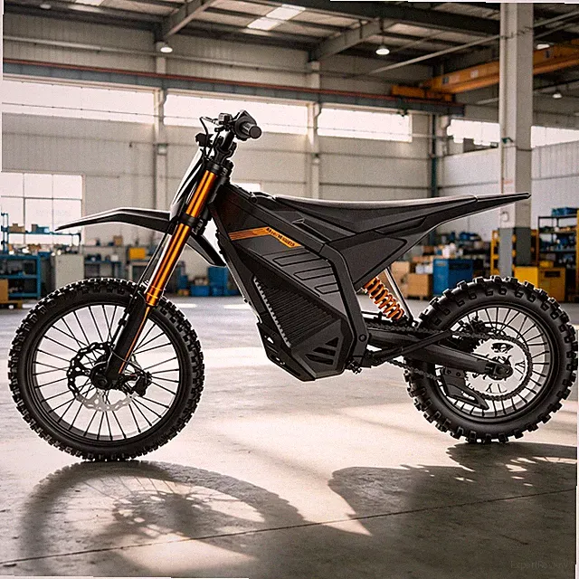 Electric Dirt Bike 6000W 50MPH 60V 30Ah 60Miles 17"/14" Off-Road E-Bike Adults