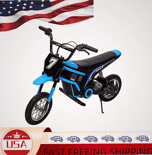 ❤️Kids Electric Dirt Bike - 350w 24v Motorcross with 3-Speed Modes, Up to 14.29