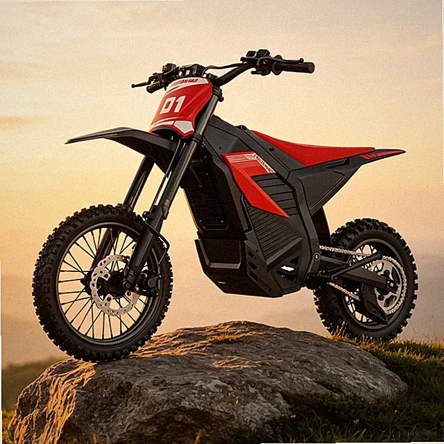 Peak 3550W Electric Dirt Bike 48V26AH Up to 40MPH Off-Road E-Mountain Bike Ebike