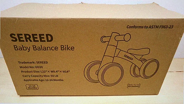 Sereed Baby Balance Bike New Pink Model UD30 Up To 55lbs 12-24 Months New in Box